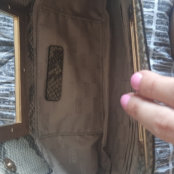 Michael Kors Snakeskin Clutch - Picture 5 of 6